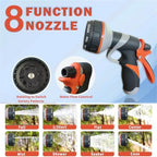 Metal Garden Hose 125FT Heavy Duty Lightweight 304 with Brass Nozzle,Durable Fittings,No Kink & Tangle,Puncture Resistant,Easy to Use & Store for RV,Outdoor, Yard,Ligh (125ft) - Image 6