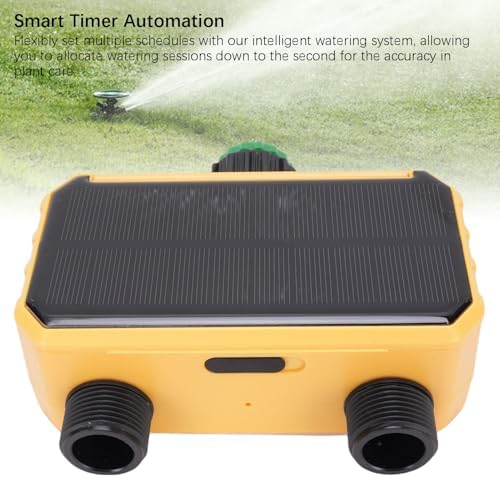 Sprinkler Timer, Water Irrigation Timer Flexible Scheduling Real Time Manual Watering Solar Powered with Rain Delay, for Yard Balcony Garden - Image 3
