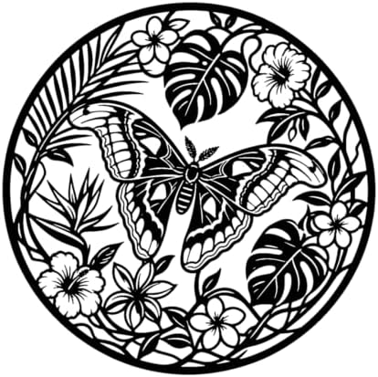 Butterfly Leaves Metal Wall Art for bedroom decor with classic display mood by Unknown