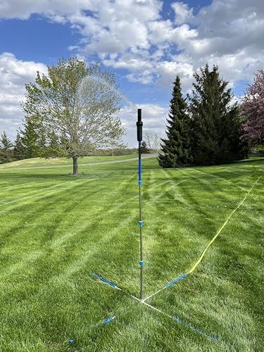 Keyfit Tools Aqua Grande Water Towers (2PK) Sprinklers 19,000+ Sqf Large Area Lawn Yard & Garden 6+ Foot Tall ~Highest Output Largest Area Covered Over 220' Diameter Spray 8GPM Precision Heads - Image 6