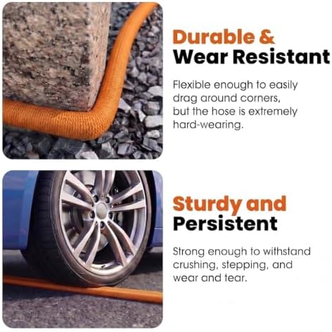 Garden Hose 100ft with Upgraded Hard Grip,Ultra-Light&Flexible Water Hose,Durable All-Weather,Made of TPU,Drinking Water Safe,Easy to Store&Coil,Kink-Free,Ideal for Camping,Car Wash,Yard,Garden,Orange - Image 7