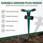 360-Degree Rotating Garden Sprinkler for Yard Large Area Coverage, Automatic Water Sprayer Irrigation for Garden, Adjustable Angle Water Sprinklers for Yard Lawn Greenhouse Vegetable Watering (1pcs) - Image 7