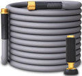TITAN Garden Hose | Flexible, Lightweight, Kink-Free & Durable Hybrid Water Hose with Heavy Duty Brass Connectors & High-Pressure Jet Nozzle (50FT x 1/2”) by Titan