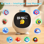 Smart Alarm Clock for Kids with AI Voice & Time Management, Sleep Trainer with 12 White Noise Sounds, Ok to Wake Night Light, Toddler Clock for Bedroom, Fun Educational Children Gift - Image 2