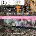 Daé Rubber Soaker Hose, 5/8 inch, 50ft Garden Hose for Irrigation,Water-Saving up to 70%, Metal Connector Leak-Proof, Heavy-duty Hose, Watering for Trees,Lawns, Vegetables and Flowers. - Image 3