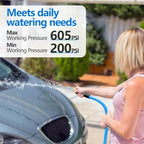 SPECILITE Hot/Cold Garden Water Hose 125 ft x 5/8", -50℉ To 190℉, Blue - Image 6