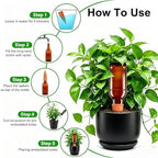 VVU Terracotta Watering Stakes for Plants, Slow-Release Plant Watering Spikes, Bottle-Fed Self-Watering Devices for Indoor and Outdoor Plants, Vacation Plant Care, 6 Pack - Image 4