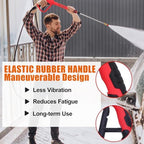 Brass Power Washer Gun and Hose Kit, Pressure Washer Gun with 50FT Washer Hose & 2 Extension Wands, 40" Adjustable Length with 3/8" Quick Connect, M22 Fitting, 5 Nozzle Tips,4350PSI - Image 7