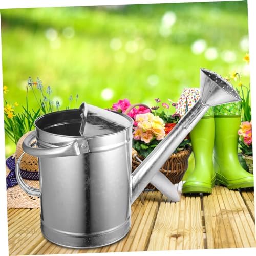Handcrafted Metal Watering Can for Indoor Plants 1.5L Capacity Ergonomic Handle Sturdy Iron Construction for House Plants and Gardening - Image 3