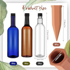 SiliFine 3 Sets Terracotta Watering Spikes,Blue Clear Brown and Terracotta - Image 2