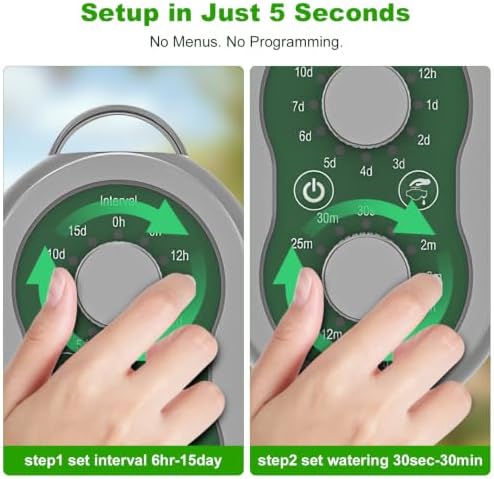50FT Automatic Plant Watering System with Timer, Rechargeable Drip Kit - Image 4