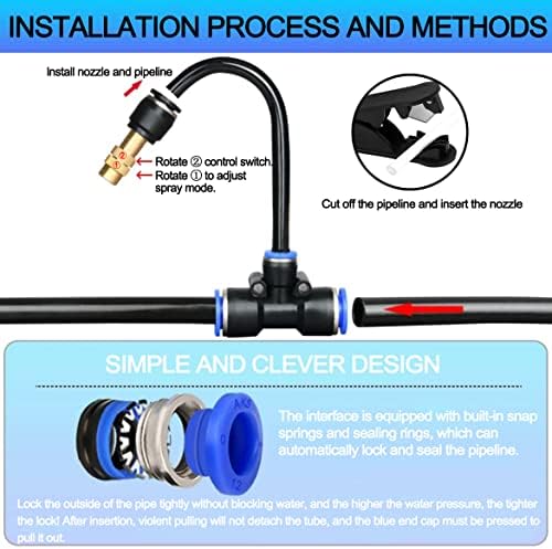 50FT Drip Irrigation System, Tool-Free Quick Connectors - Image 3