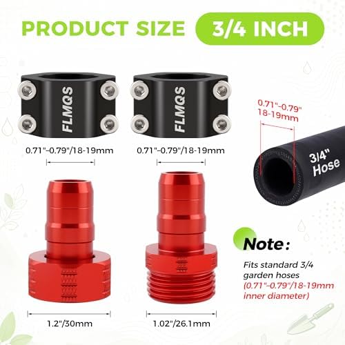 3/4" Garden Hose Repair Kit with Upgraded Hose Clamp - Image 3