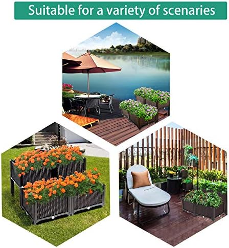 Raised Garden Bed Kit with Self Watering for Outdoor Plants - Image 6
