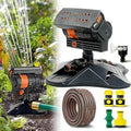 16-Nozzle Oscillating Sprinkler with Dual-Zone Sprinkler Water Timer, 2026 Upgraded Mini Turbo Oscillating Water Sprinklers for Lawn Yard Garden Watering (Standard, with 15m Hose) by Unknown