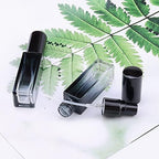 45pcs 10ml Mini Glass Spray Bottles Square Gradient Black Cap - Image 4