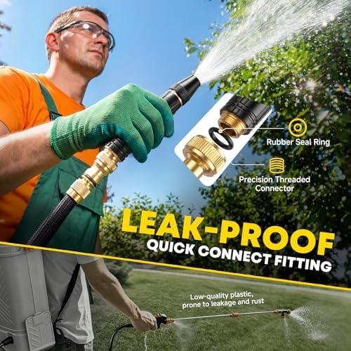 LusterAce High Pressure Hose Nozzle, Adjustable Garden Hose Spray Nozzle for Watering Plants, Patio Cleaning and Car Washing, 2 Pack - Image 5