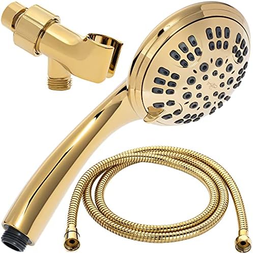 Aqua Elegante Luxury Handheld Shower Kit - 2.5 GPM - Polished Brass by AquaElegante