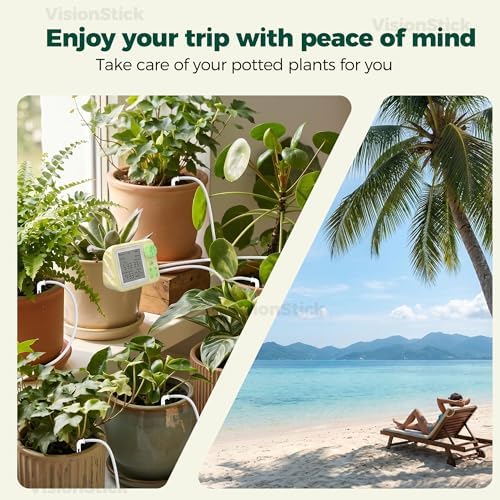 Automatic Indoor Drip Irrigation System with Programmable Timer Auto Vacation Plant Waterer for Up to 15 Potted Houseplants Rechargeable Self Watering Device - Image 5