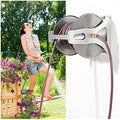 ETomey Metal Hose Stand, Movable Portable & Wall Mounted Garden Hose Holder Freestanding with Metal High Pressure Gun, Hose, Connection Fittings (Size : 98.4ft/30m) (Color : Green, Size : 65.6ft/20m) by Unknown