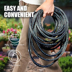 Relxitl Garden Hose 75ft, Flexible Water Hose with 10 Function Hose Nozzle, Lightweight, Tangle Free, Rust Proof for Yard, Watering(Blue) - Image 5