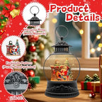 Christmas Snow Globe, Christmas Decorations Indoor, Glittering Santa Snow Scene with Music and 6H Timer, USB Lined/Battery Operated, Christmas Lantern for Holiday Decorations, Tabletop Decor for Home - Image 2
