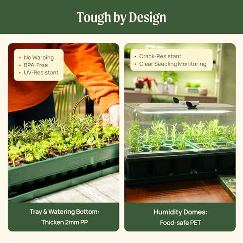Vego garden 3-in-1 Plant & Pop Board Seedling Popper Tool, 10" x 20", Works Perfectly with Stackable Seedling Trays - Image 3