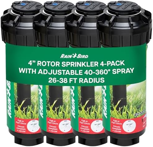 Rain Bird 42SA+ Simple Adjust Gear Driven Rotor Sprinkler Head, 4 Pack by RainBird