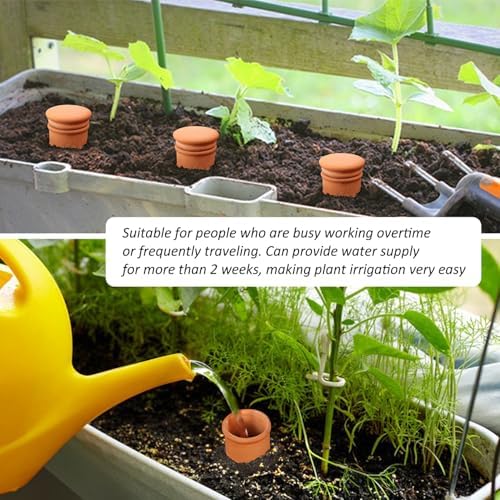 Ollas 8pcs 3.1 * 6inch Watring Can Pot Terracotta Self Watering Planter Insert Vacation Plant Care Olla Watering Terra Cotta Clay Irrigation Globes - Image 4