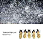 100PCS Single Hook Copper Atomizing Nozzle Mister Nozzles Drip Irrigation,for 4/7 Hose or Transfer to 8/11 Tube,Stable Spraying,360 Full Circle Spraying - Image 3
