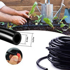 Saihisday 656 FT 1/4 Inch Drip Irrigation Tubing, Garden Watering System with 1/4" Distribution Hose, Drip Line System for Outdoor Flowers, Patios, and Lawns. Ideal for Efficient Garden Irrigation - Image 3