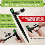 CARPATHEN Quick Connect Drip Irrigation System Kit with Sprinkler, 100 feet - Image 2