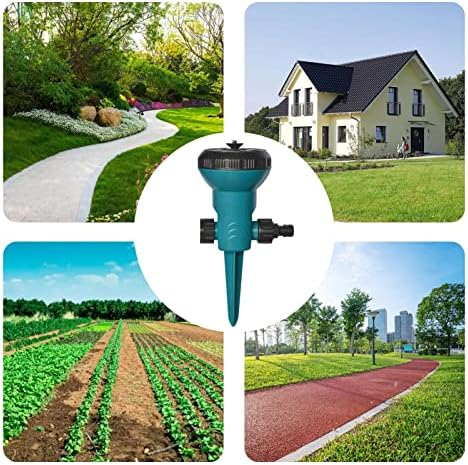 Lawn Garden Sprinkler Lawn Sprinkler Above Ground Garden Sprinkler System 9 Spray Patterns High Pressure Water Sprayer Irrigation for Patio Yard Park - Image 6