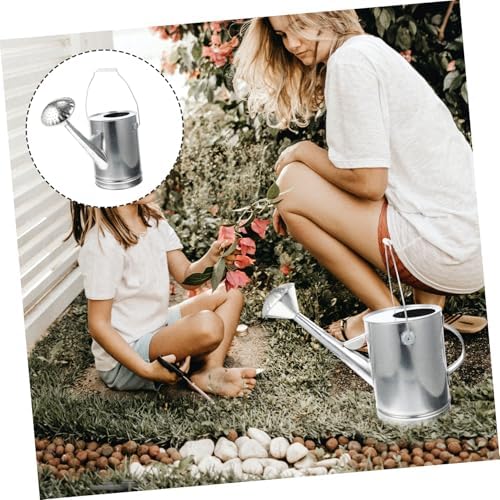 ORFOFE Galvanized Iron Watering Can Vintage Style Household Pot for Indoor Outdoor Plants Precise Pour No Spill Garden Tool for Flowers and Succulents - Image 6