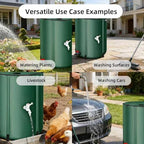 Foldable Rain Barrel, Portable Rainwater Collector for Garden Irrigation (380L) - Image 5