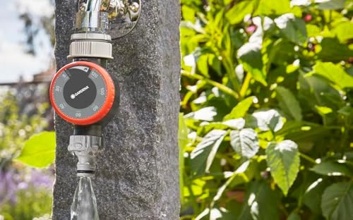 Gardena Water Timer: Automatic Timer for faucets 26.5 mm (3/4 inch) or 33.3 mm (G1), Flexible Watering time (5-120 min), Easy Insertion Thanks to Quick-Connect System (1169-20) - Image 3