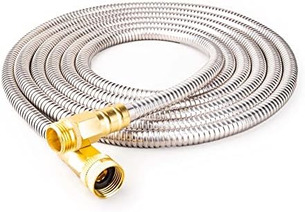 20FT Stainless Steel Garden Hose, 3/4 GHT Male to Female by FangFarm