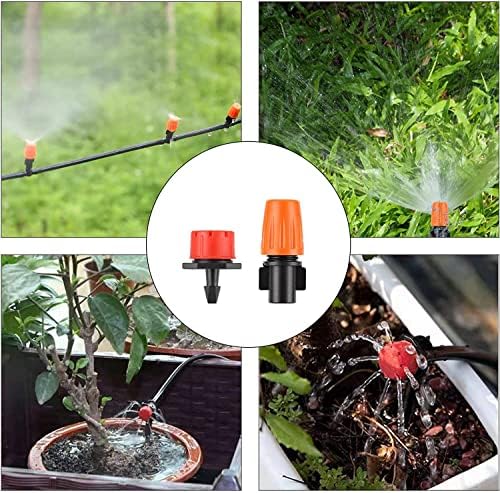 FAMILY'S BACKYARD 131FT Drip Irrigation System,Irrigation System for Garden Watering System,drip Irrigation kit1/2inch to 1/4inch Irrigation Tubing Hose Adjustable Nozzle Emitters Barbed Fittings - Image 6