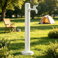 Outdoor Stainless Steel Vertical Water Column with Faucet, Freestanding Garden Water Tap Hose Stand, Freeze Proof Yard Hydrant Spigot for Campsite, Villa, Backyard Patio(B,Height: 95cm/37.4in) by Lonmrrton