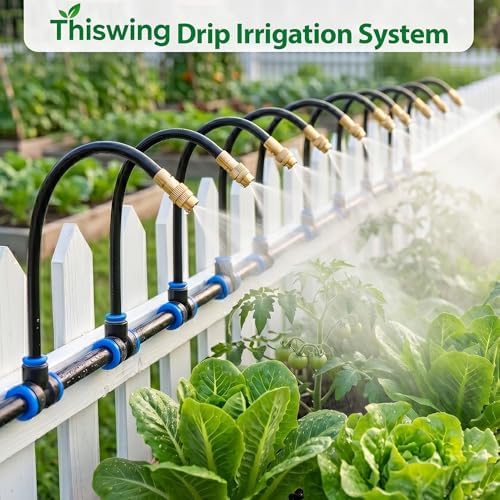 Thiswing 100FT 360° Adjustable Irrigation System with Water Timer - Image 5