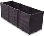 YSUEFIJO Planter Box Outdoor Plastic, Raised Garden Bed Planter Box, Planter Raised Beds for Vegetables, for Easy DIY and Cleaning, for Planting Outdoor Plants Vegetables by WELCOMETOYSUEFIJO