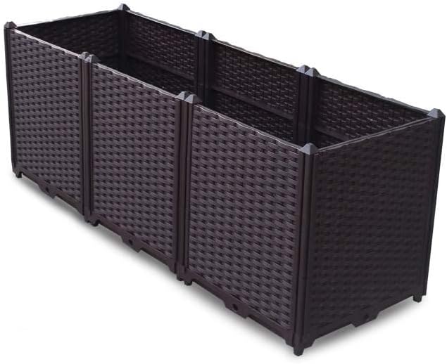 YSUEFIJO Planter Box Outdoor Plastic, Raised Garden Bed Planter Box, Planter Raised Beds for Vegetables, for Easy DIY and Cleaning, for Planting Outdoor Plants Vegetables by WELCOMETOYSUEFIJO