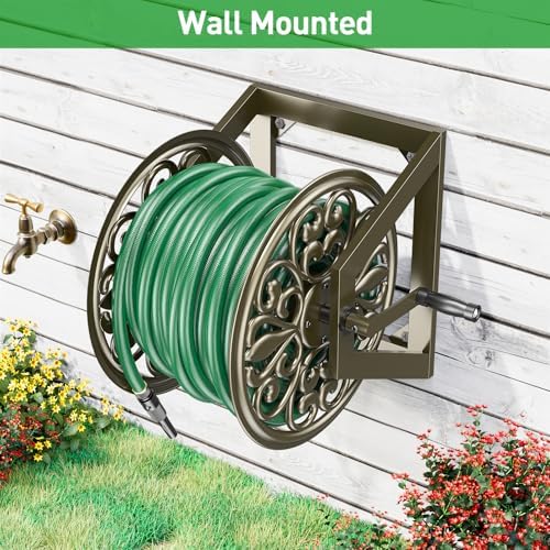 GOFORWILD Wall/Floor Mount Hose Reel, Holds 200-Feet of 5/8-Inch Hose - Image 5