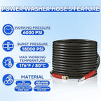 RIDGE WASHER Pressure Washer Hose 50 Feet X 3/8 Inch, 6000 PSI - Image 3
