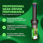 Rain Bird 32SA Simple Adjust Gear Driven Rotor Sprinkler Head, 2 Pack - with 1/2 inch Inlet - Water Efficient 4 inch Pop Up Lawn Sprinkler, Adjustable 40-360 Degree Spray Arc and 19-32 ft Radius - Image 2