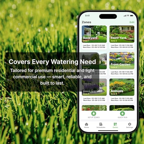 ImoLaza Outdoor Sprinkler Controller, 8-Zone Ultra WiFi Sprinkler Timer - Image 6