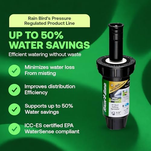 Rain Bird 1802APPRS Pressure Regulated, 2 Inch Pop Up Sprinkler Head 4 Pack - Image 2