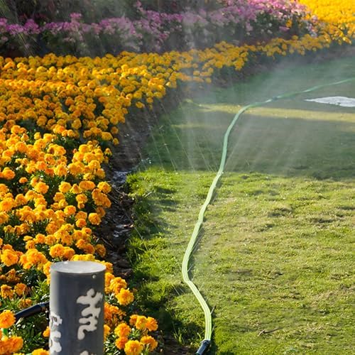 Sprinkler Soaker Hose 100 FT, Watering Hose with Holes, High-Efficiency Water-Saving Sprinklers System for Lawn and Garden with Staples 50FT × 2Pack - Image 6