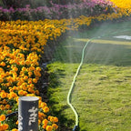 Sprinkler Soaker Hose 100 FT, Watering Hose with Holes, High-Efficiency Water-Saving Sprinklers System for Lawn and Garden with Staples 50FT × 2Pack - Image 6