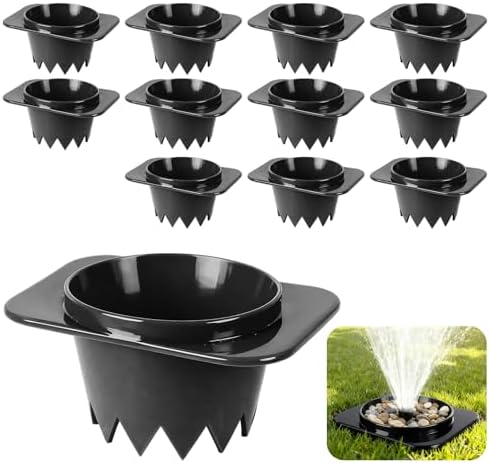 12-Pack Sprinkler Head Protectors - Sprinkler Head Guards for Lawn by Nomanak